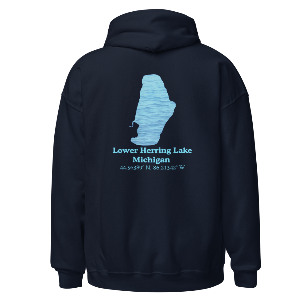 Lower Herring Lake Unisex Pullover Hoodie