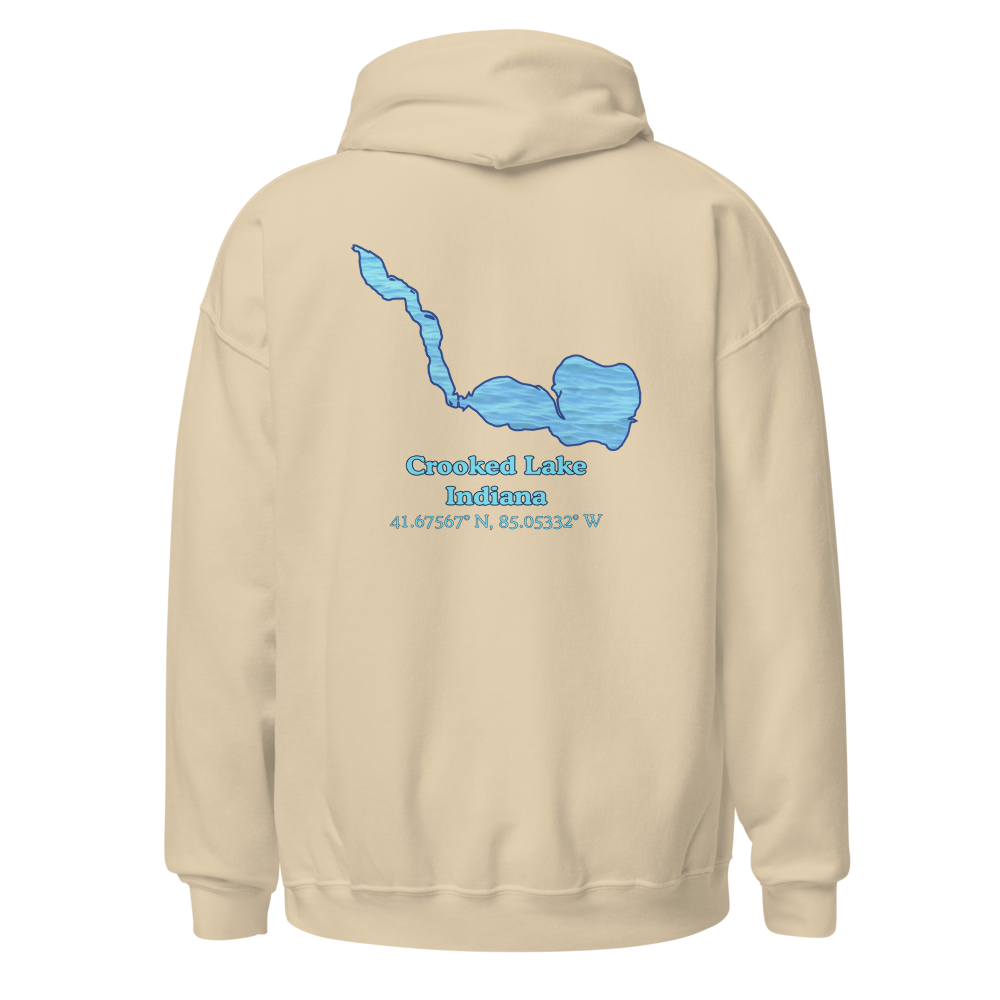 Crooked Lake Unisex Pullover Hoodie