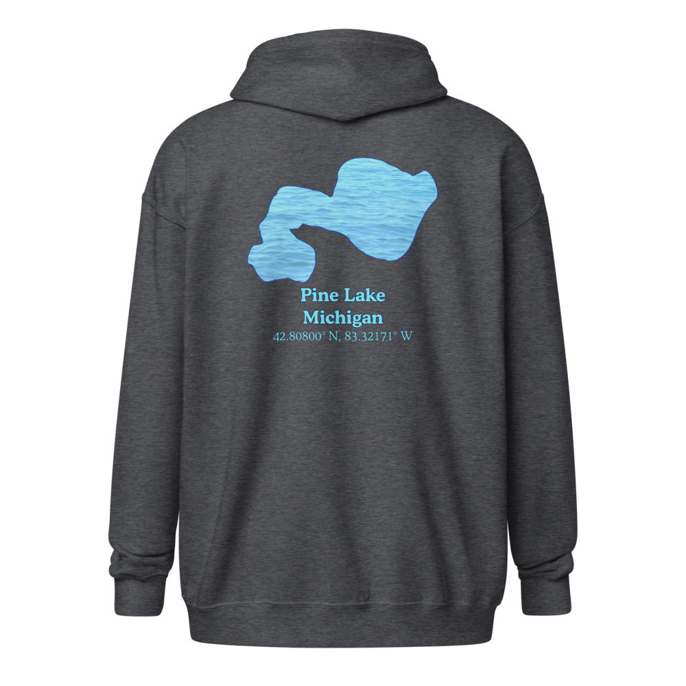 Pine Lake Unisex Zip Hoodie