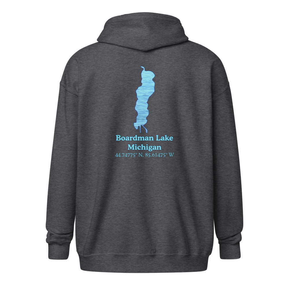 Boardman Lake Unisex Zip Hoodie