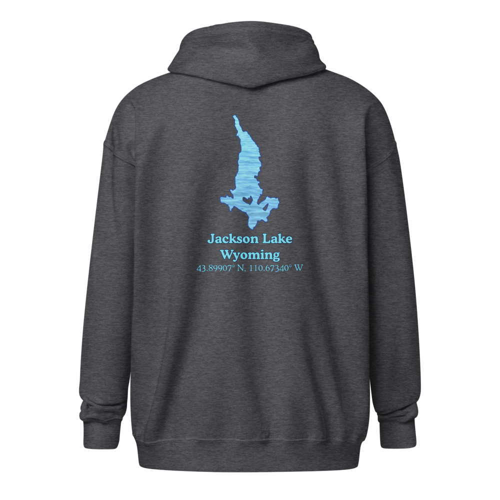 Jackson Lake Unisex Zip Hoodie