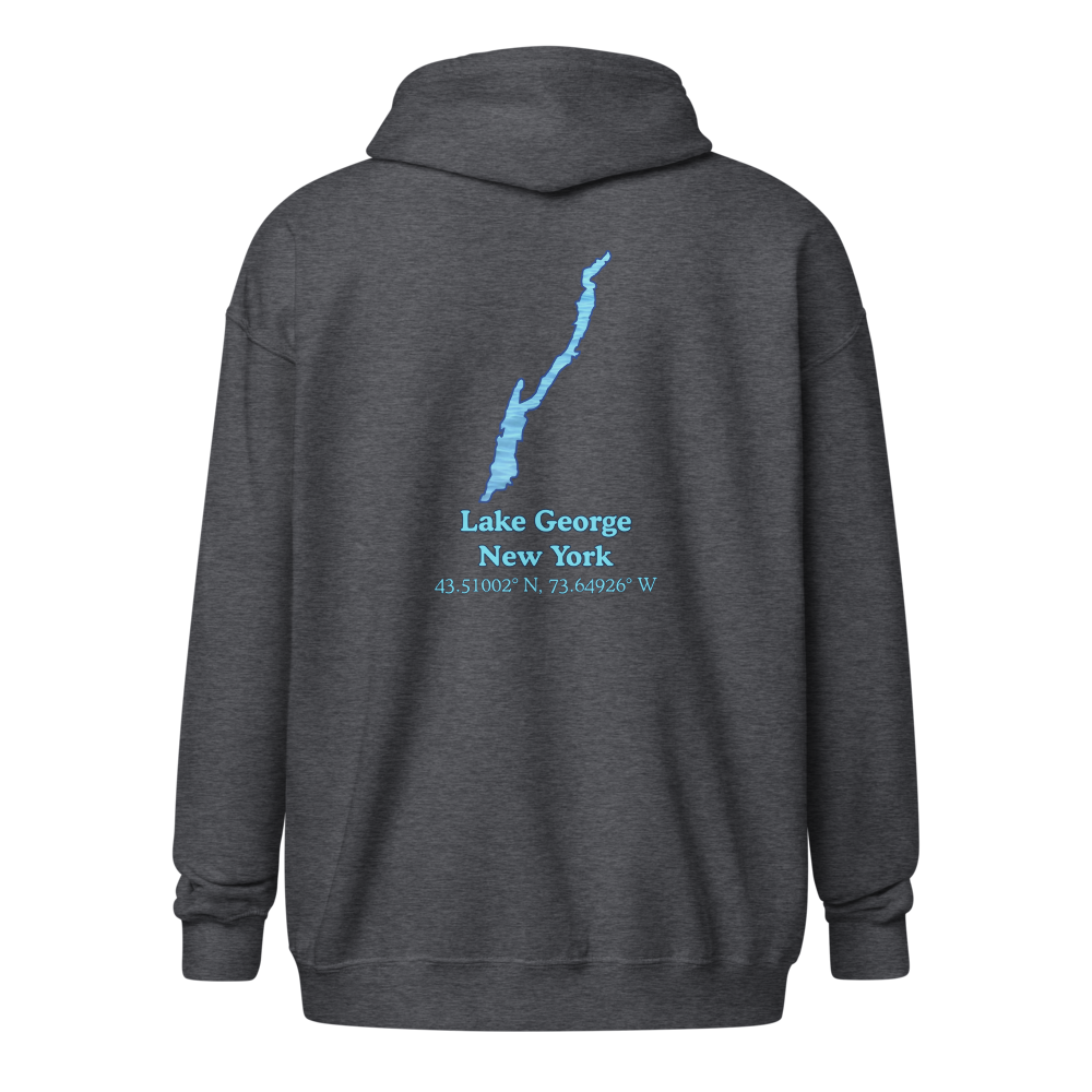 Lake George Unisex Zip Hoodie