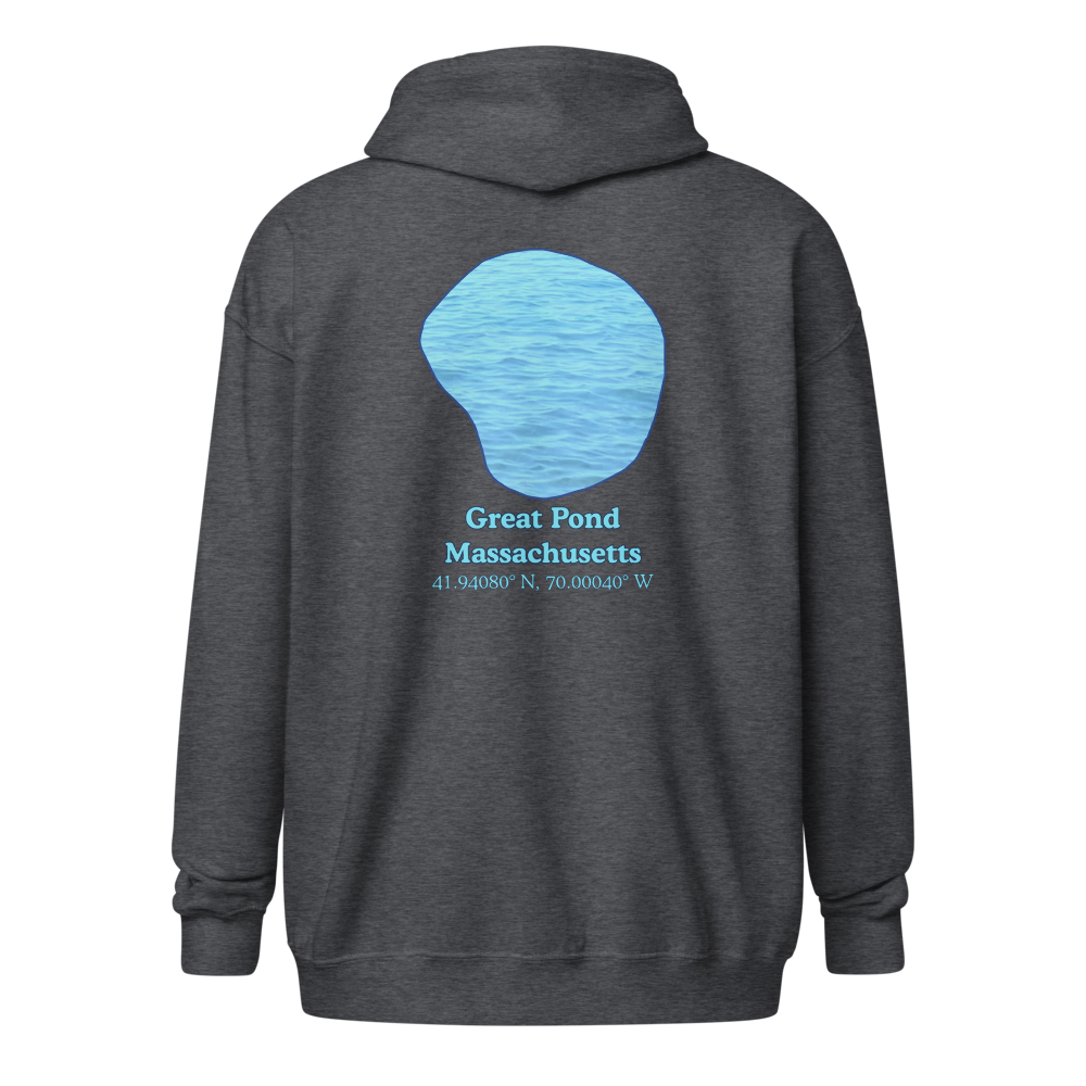 Great Pond Unisex Zip Hoodie