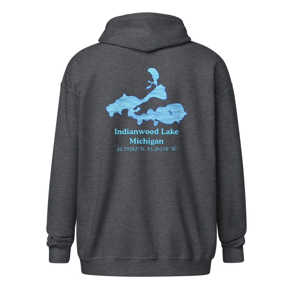 Indianwood Lake Unisex Zip Hoodie