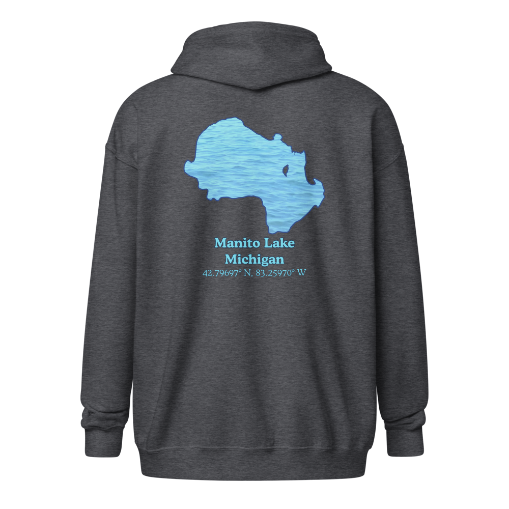 Manito Lake Unisex Zip Hoodie