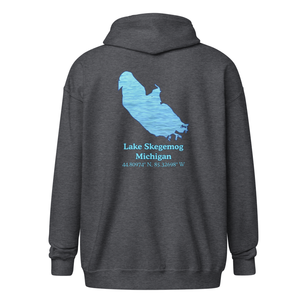 Lake Skegemog Unisex Zip Hoodie
