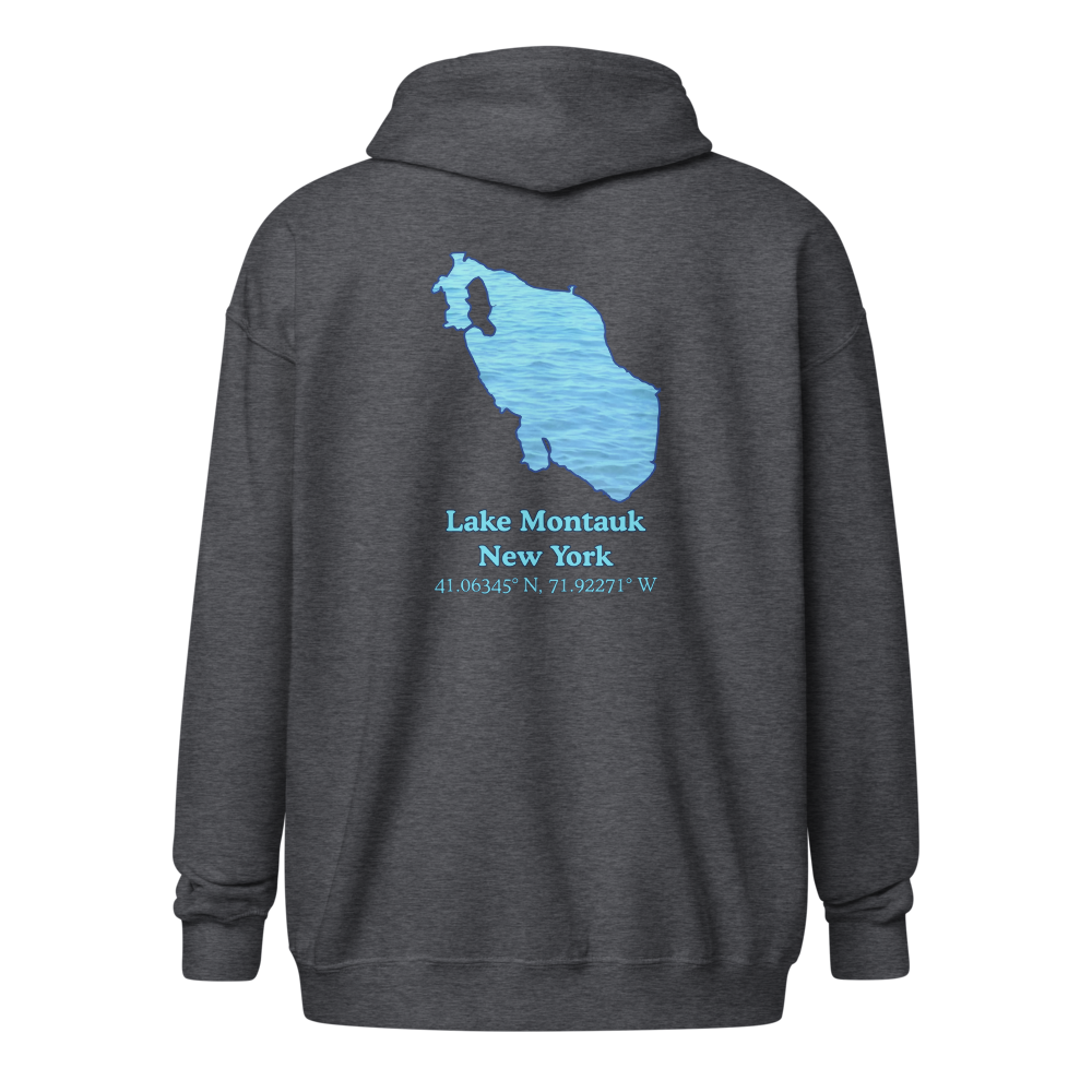 Lake Montauk Unisex Zip Hoodie