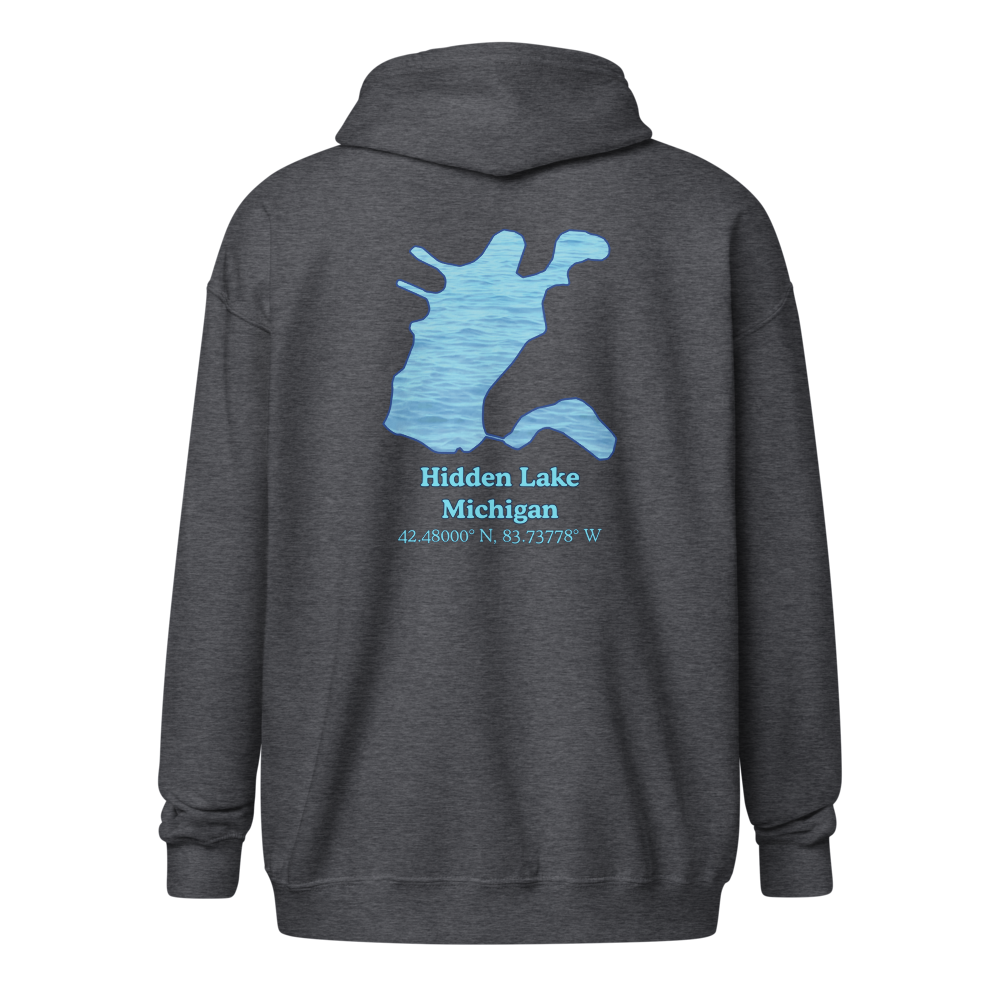 Hidden Lake Unisex Zip Hoodie