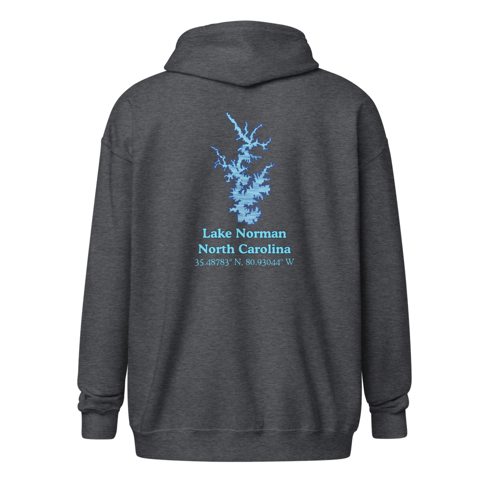 Lake Norman Unisex Zip Hoodie