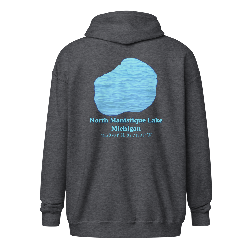 North Manistique Lake Unisex Zip Hoodie