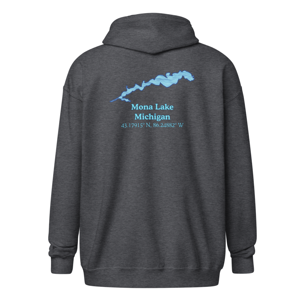 Mona Lake Unisex Zip Hoodie
