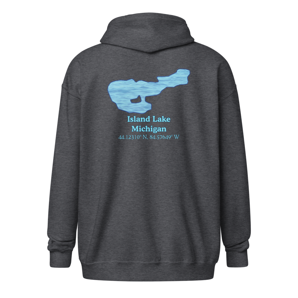 Island Lake Unisex Zip Hoodie