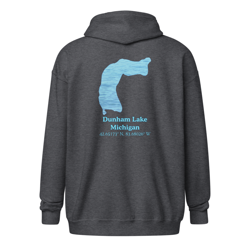 Dunham Lake Unisex Zip Hoodie