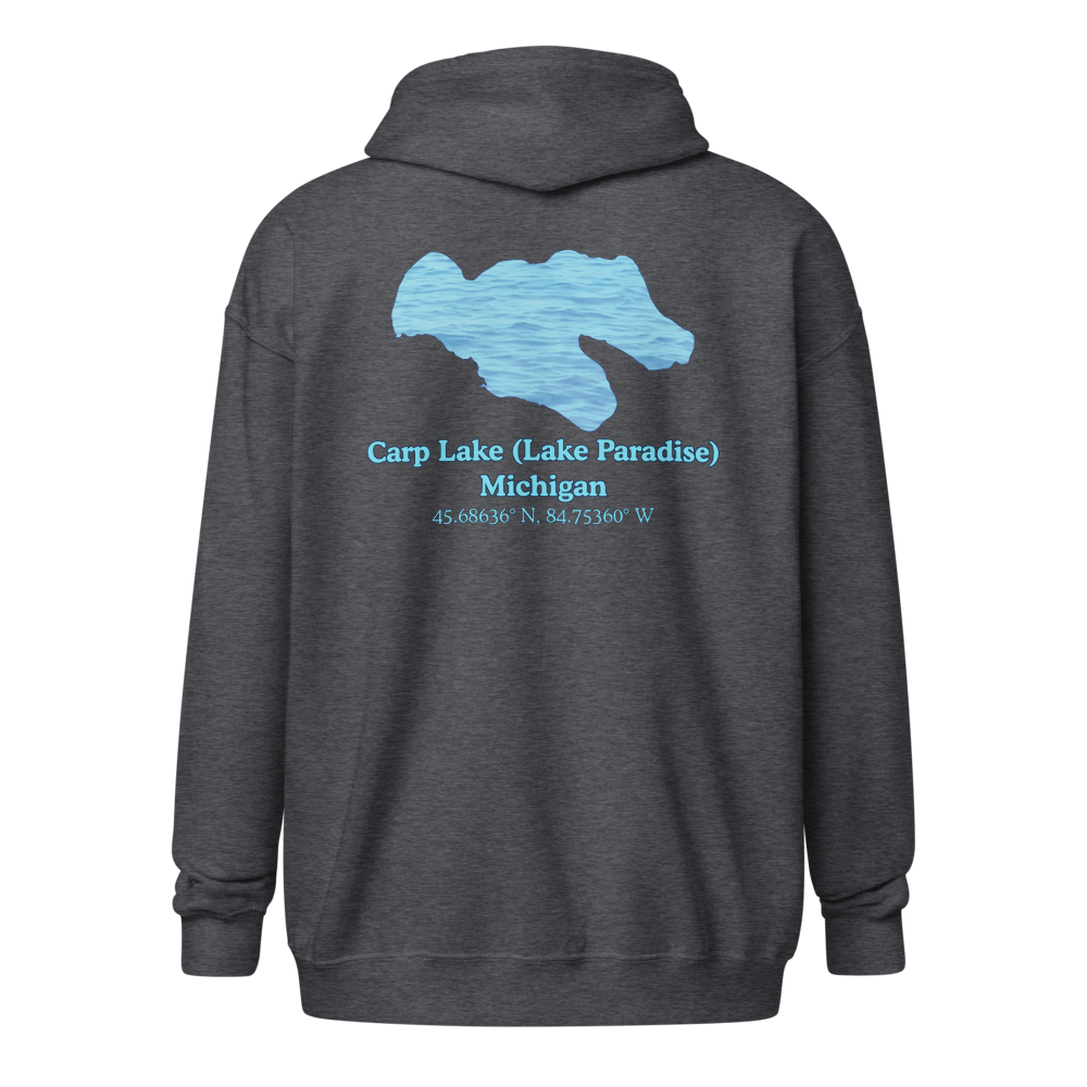 Carp Lake (Lake Paradise) Unisex Zip Hoodie