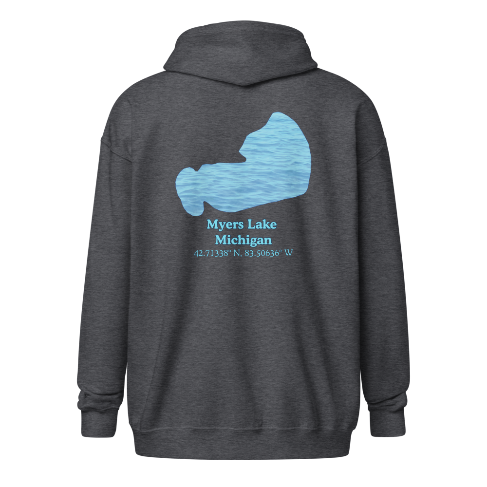 Myers Lake  Unisex Zip Hoodie