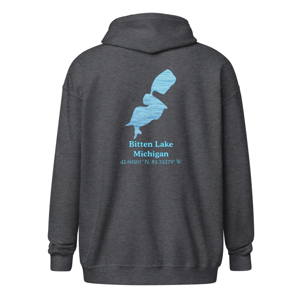 Bitten Lake Unisex Zip Hoodie