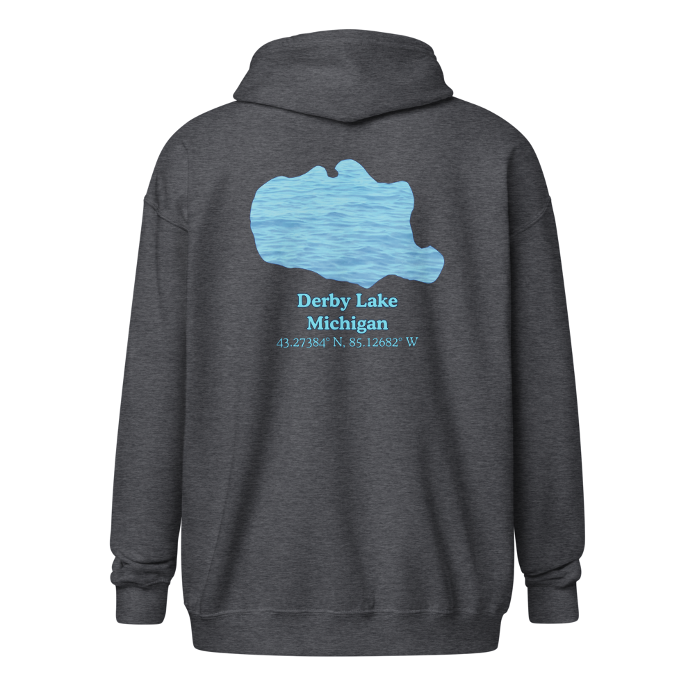 Derby Lake Unisex Zip Hoodie