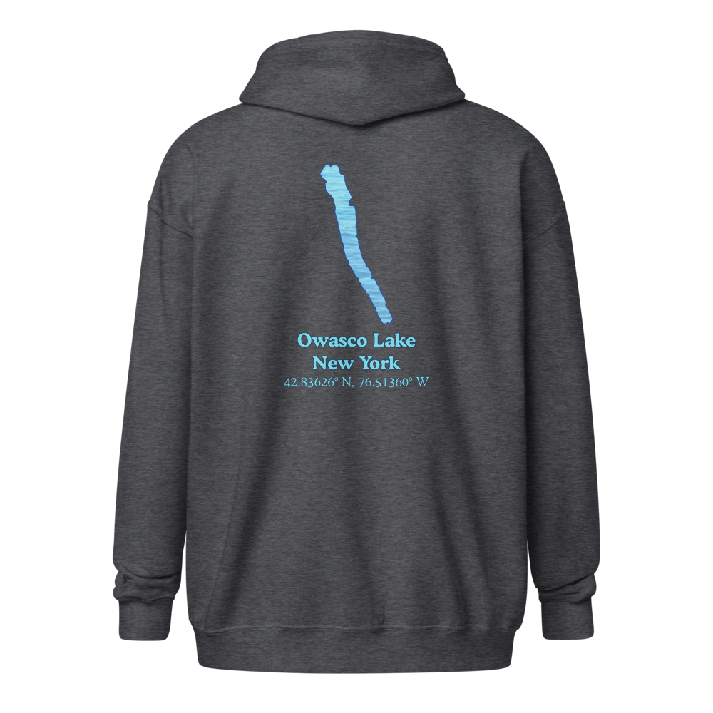 Owasco Lake Unisex Zip Hoodie