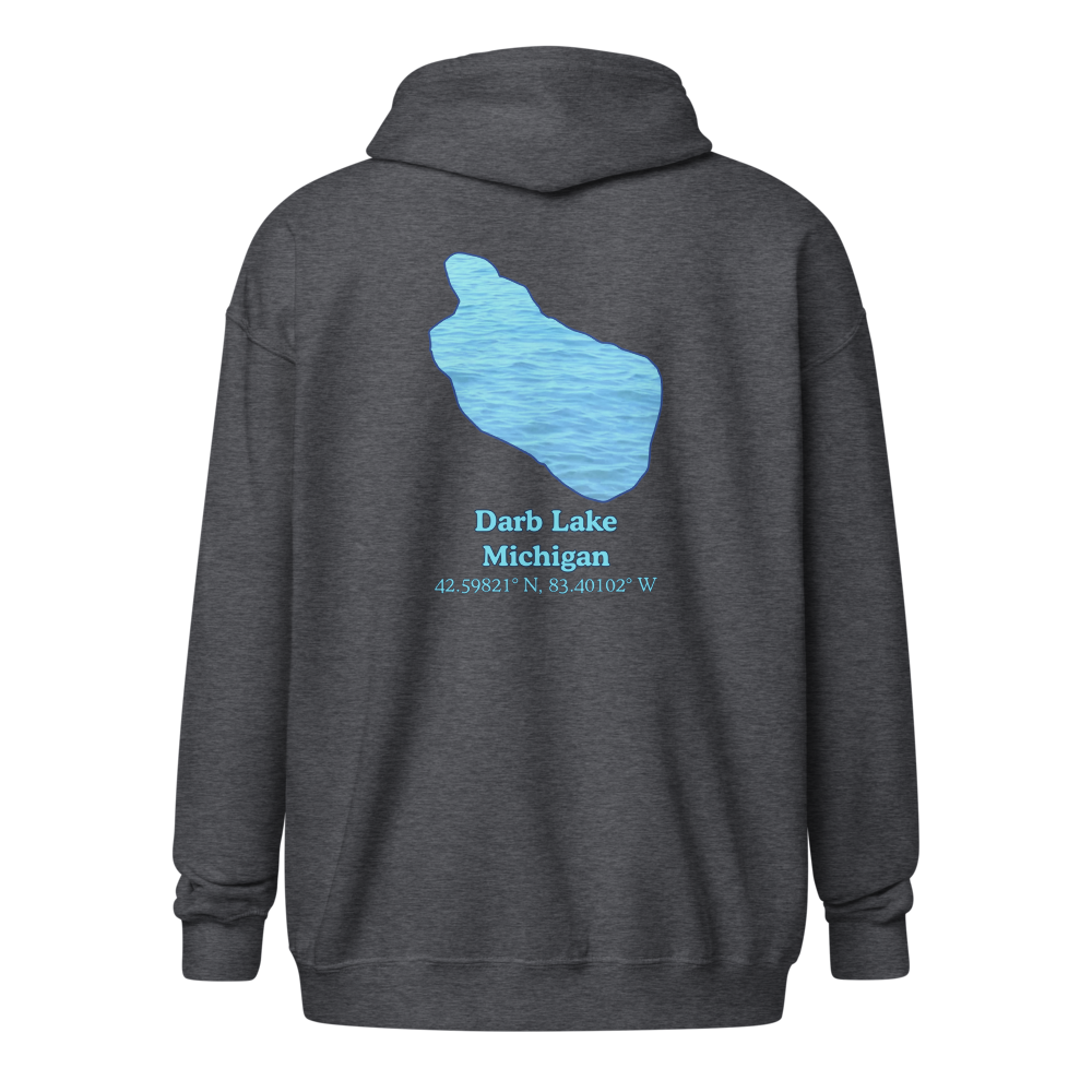 Darb Lake Unisex Zip Hoodie