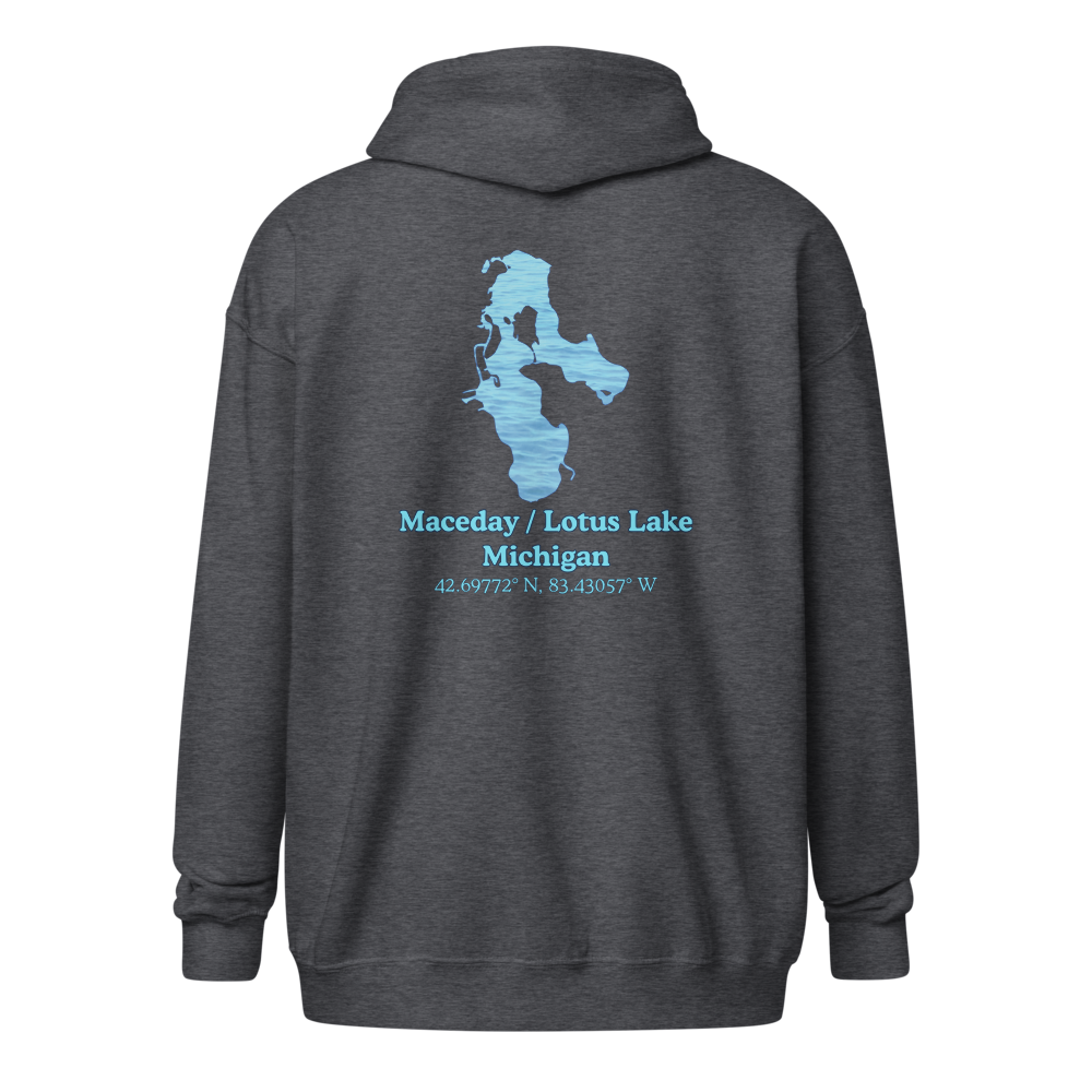 Maceday / Lotus Lake Unisex Zip Hoodie