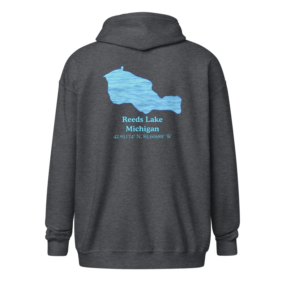 Reeds Lake Unisex Zip Hoodie