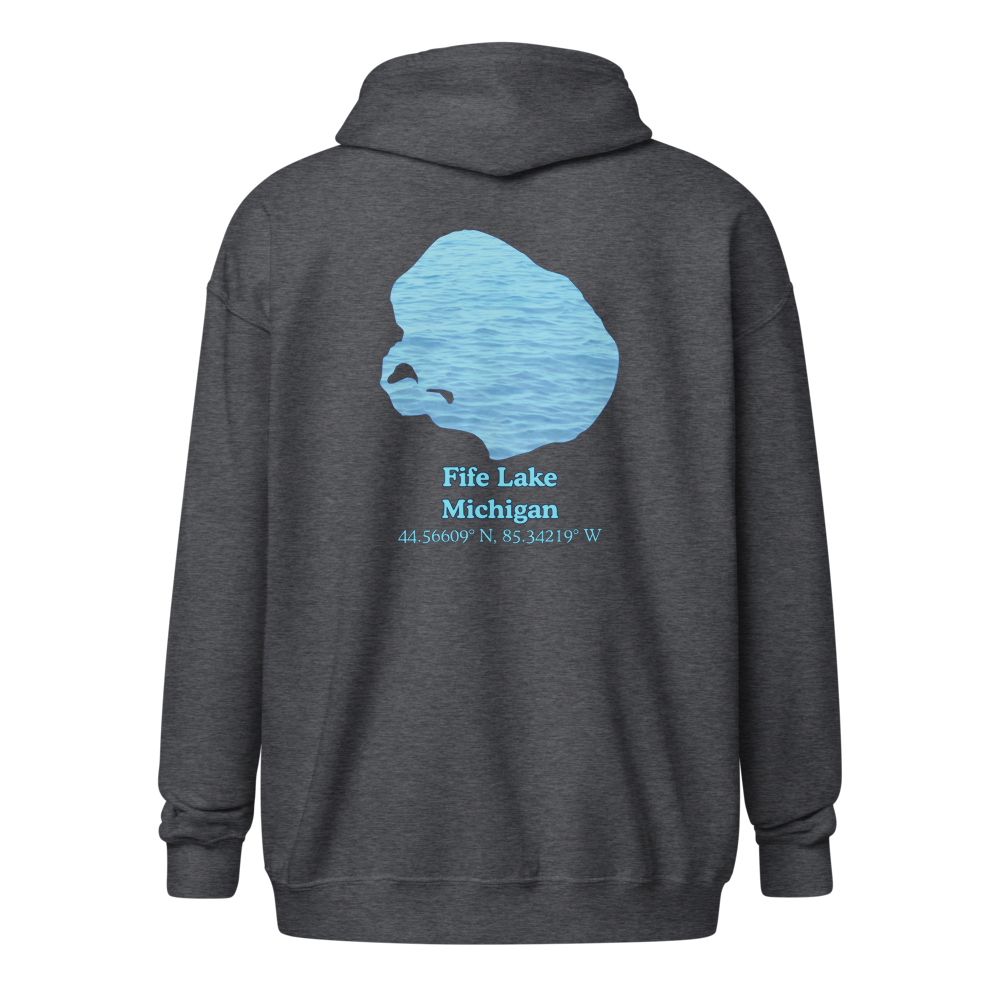Fife Lake Unisex Zip Hoodie