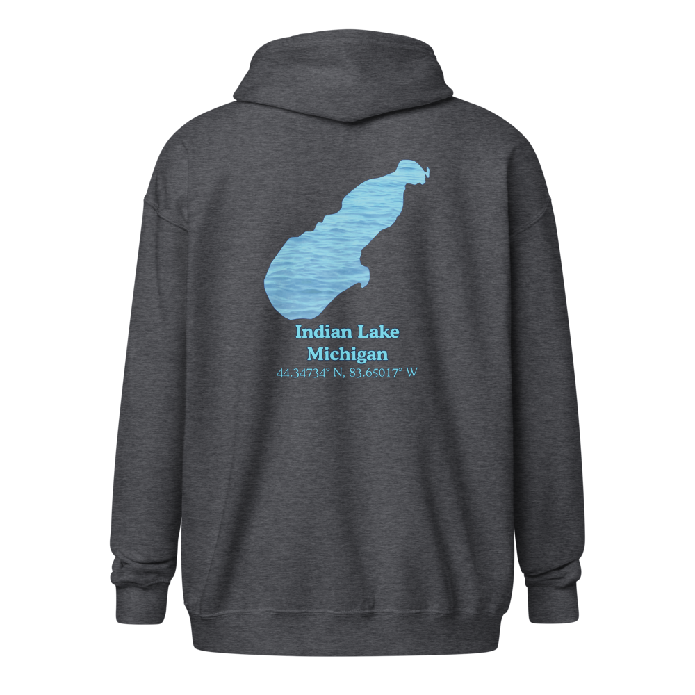 Indian Lake Unisex Zip Hoodie
