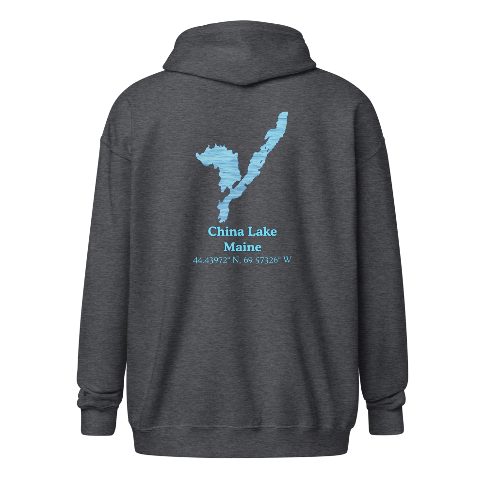 China Lake Unisex Zip Hoodie
