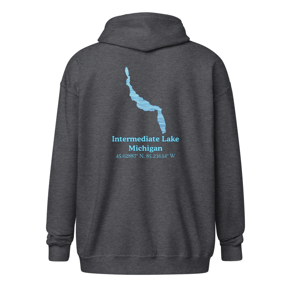 Intermediate Lake Unisex Zip Hoodie