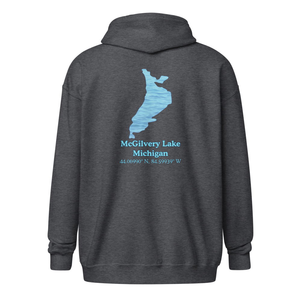 McGilvery Lake Unisex Zip Hoodie