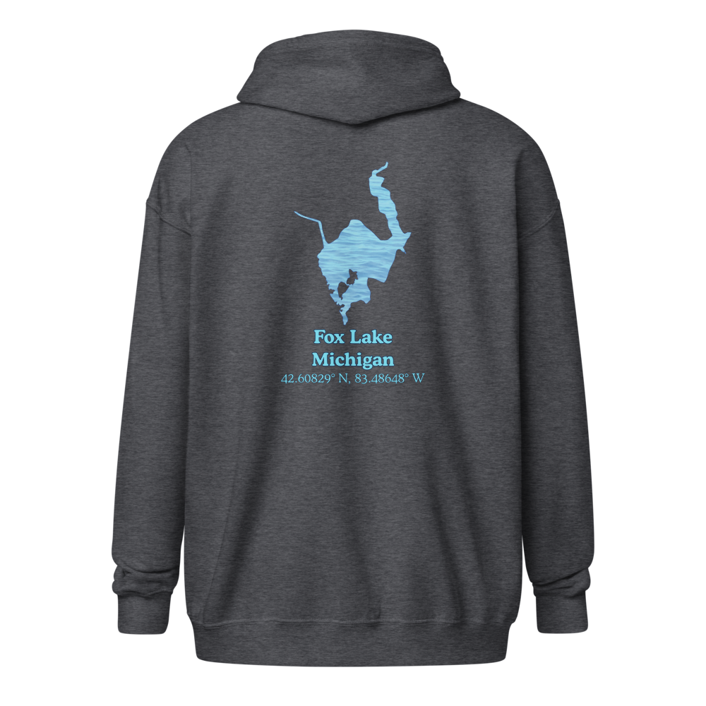 Fox Lake Unisex Zip Hoodie