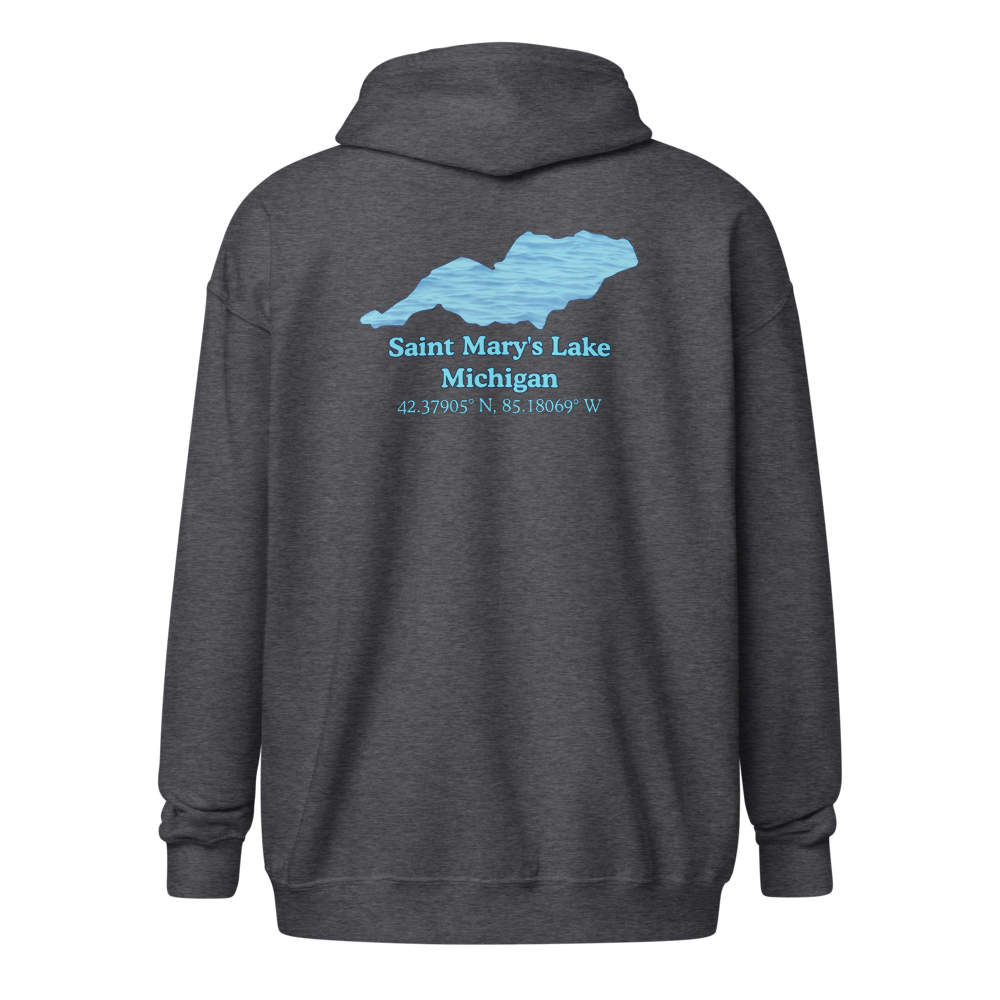 Saint Mary's Lake Unisex Zip Hoodie