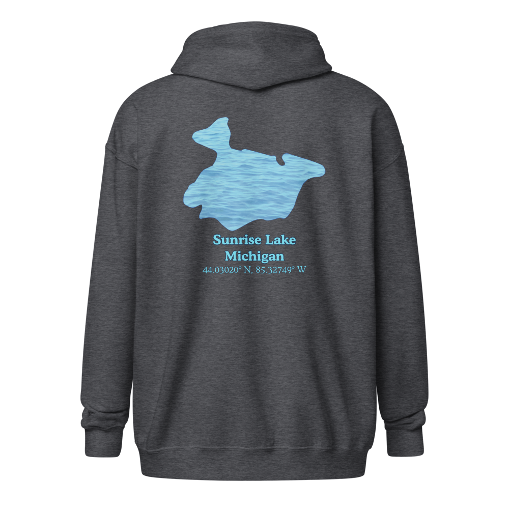 Sunrise Lake Unisex Zip Hoodie