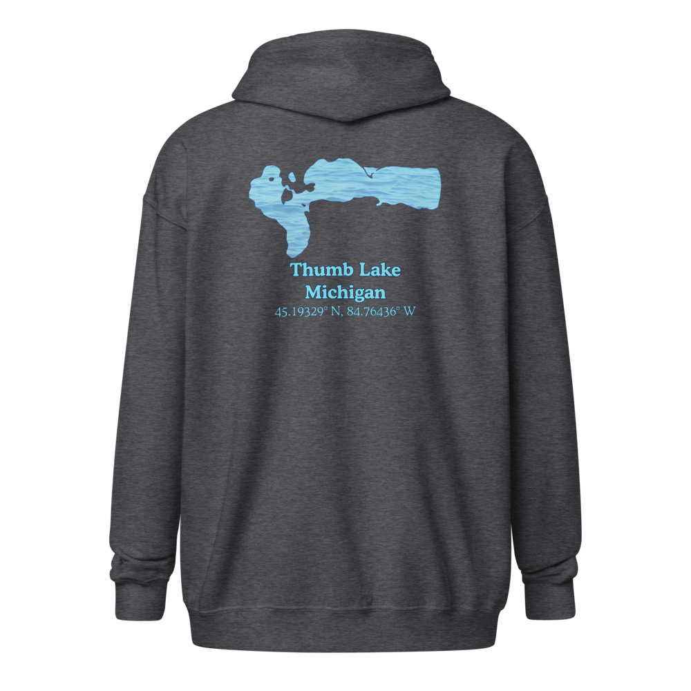 Thumb Lake Unisex Zip Hoodie