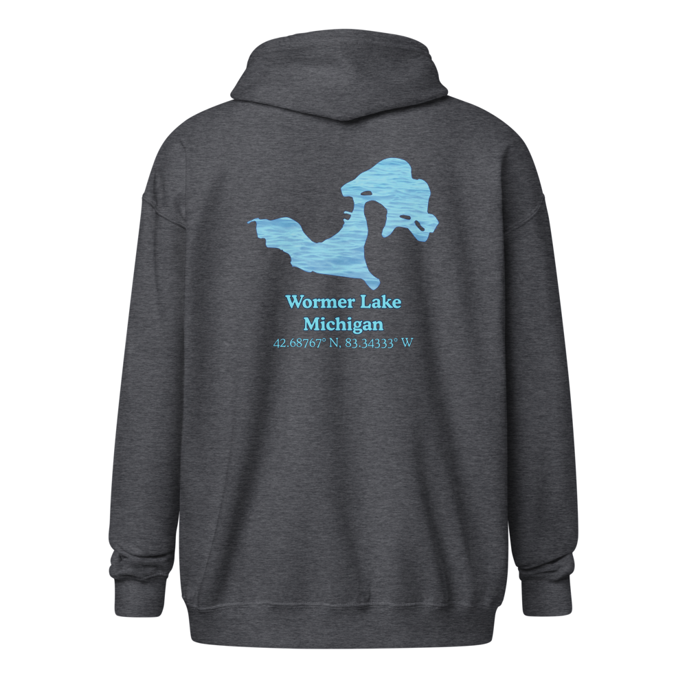 Wormer Lake Unisex Zip Hoodie