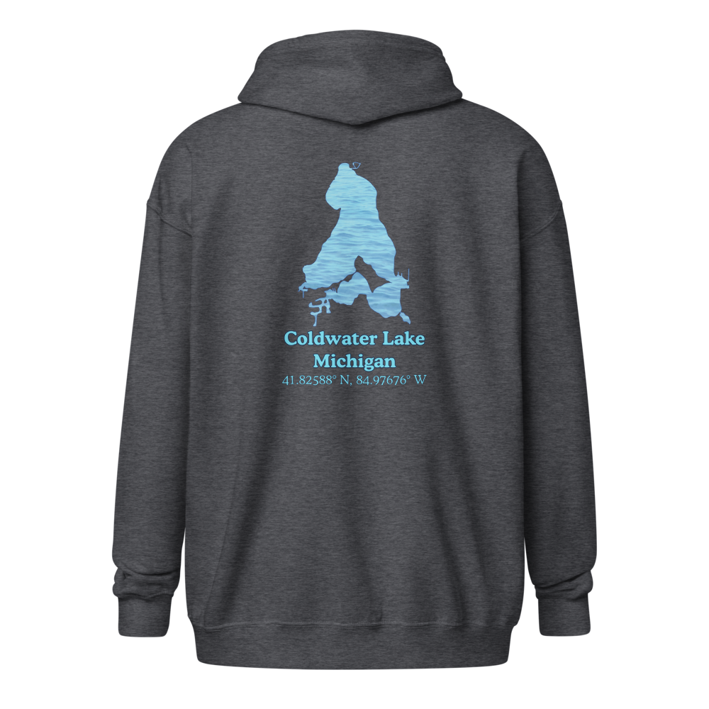 Coldwater Lake Unisex Zip Hoodie