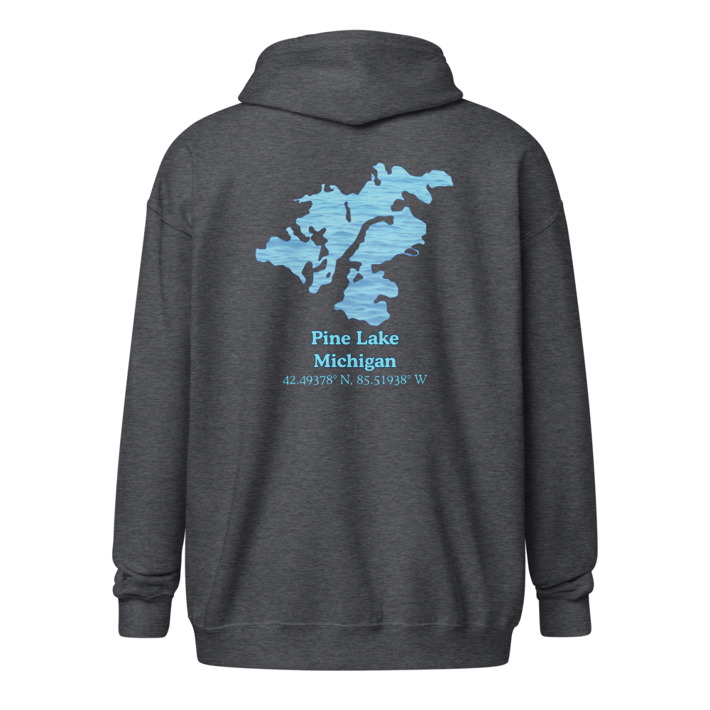 Pine Lake Unisex Zip Hoodie