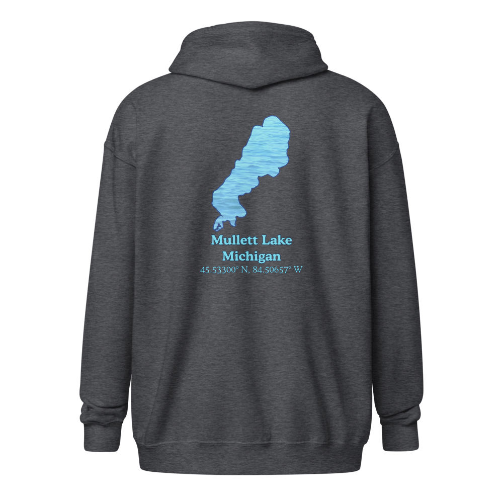 Mullett Lake Unisex Zip Hoodie