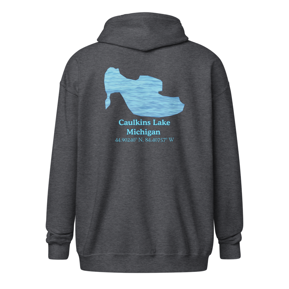 Caulkins Lake Unisex Zip Hoodie