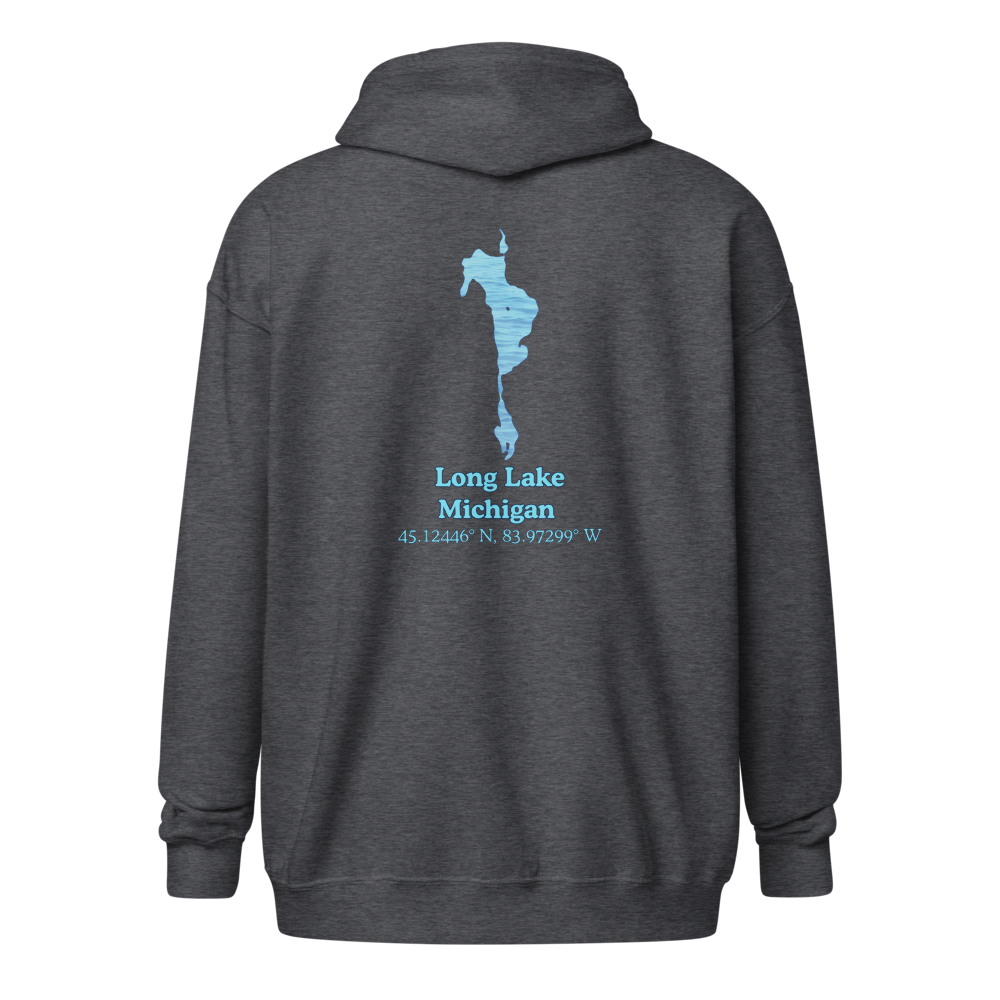 Long Lake Unisex Zip Hoodie