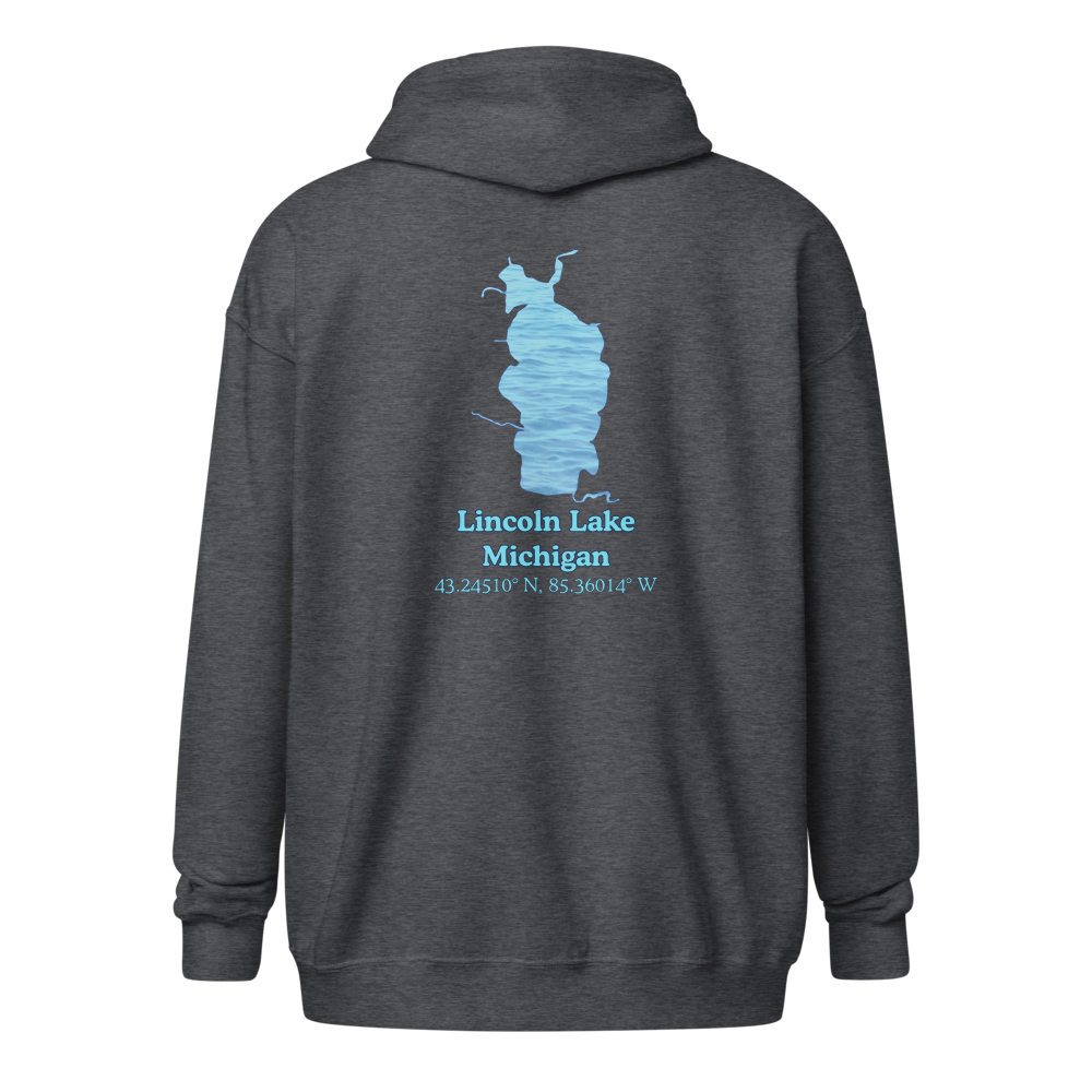 Lincoln Lake Unisex Zip Hoodie