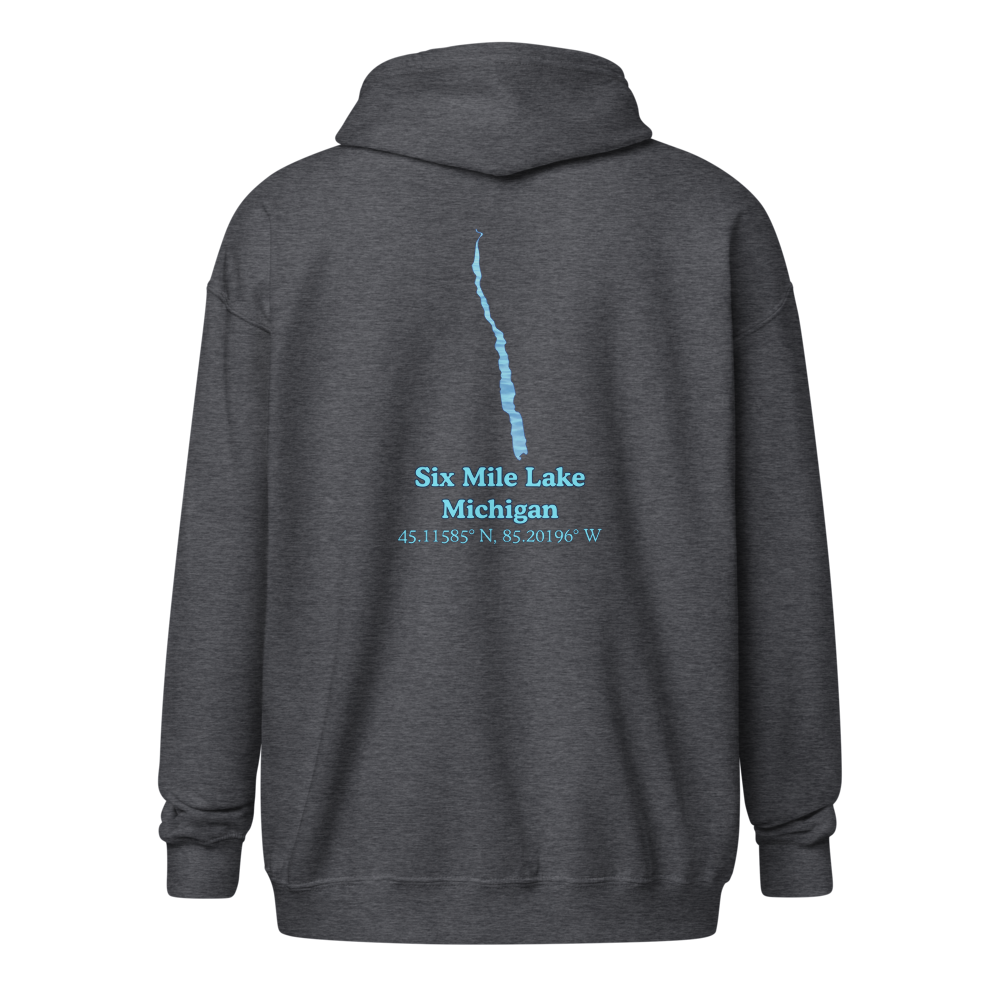 Six Mile Lake Unisex Zip Hoodie