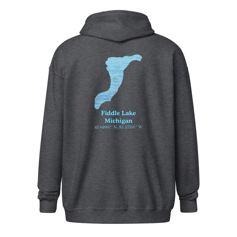 Fiddle Lake Unisex Zip Hoodie