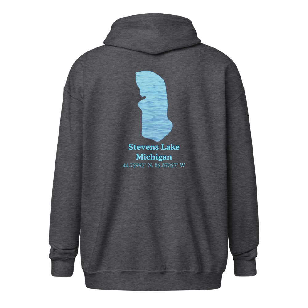 Stevens Lake Unisex Zip Hoodie