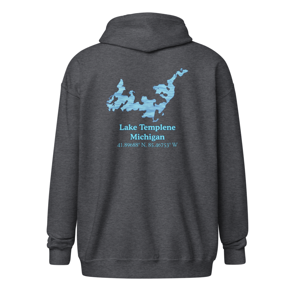 Lake Templene Unisex Zip Hoodie