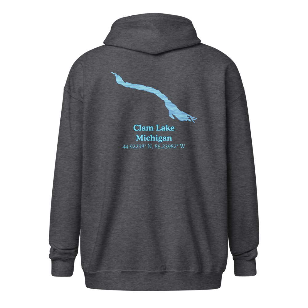 Clam Lake Unisex Zip Hoodie