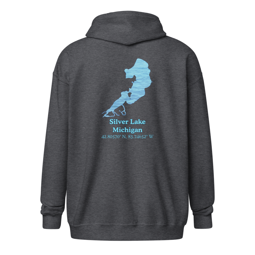 Silver Lake Unisex Zip Hoodie
