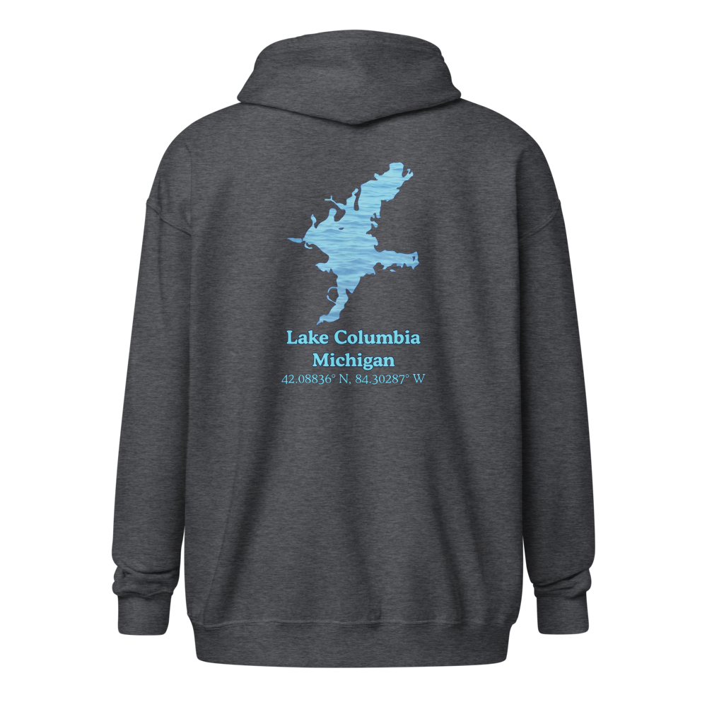 Lake Columbia Unisex Zip Hoodie