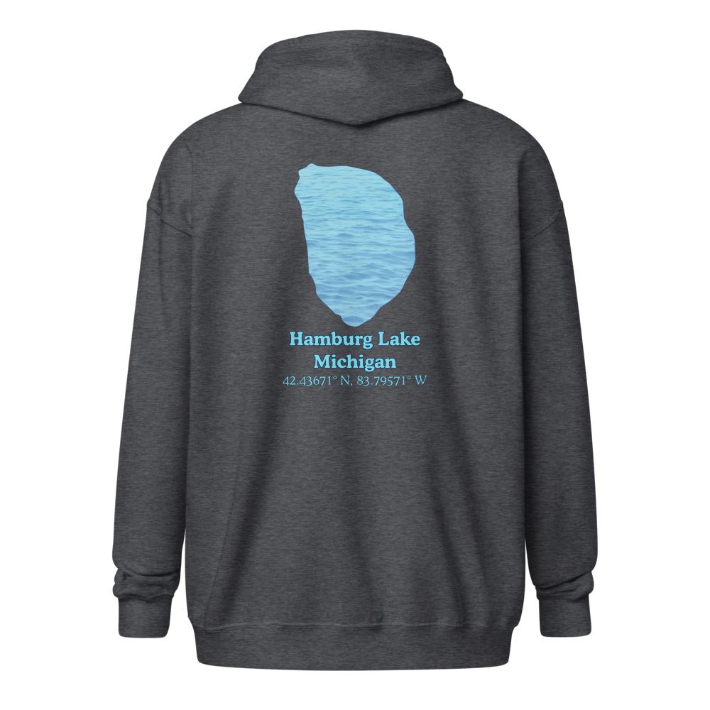 Hamburg Lake Unisex Zip Hoodie