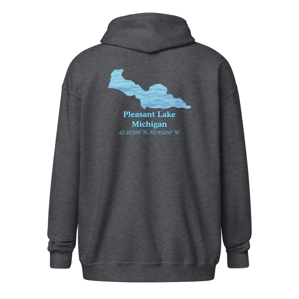Pleasant Lake Unisex Zip Hoodie
